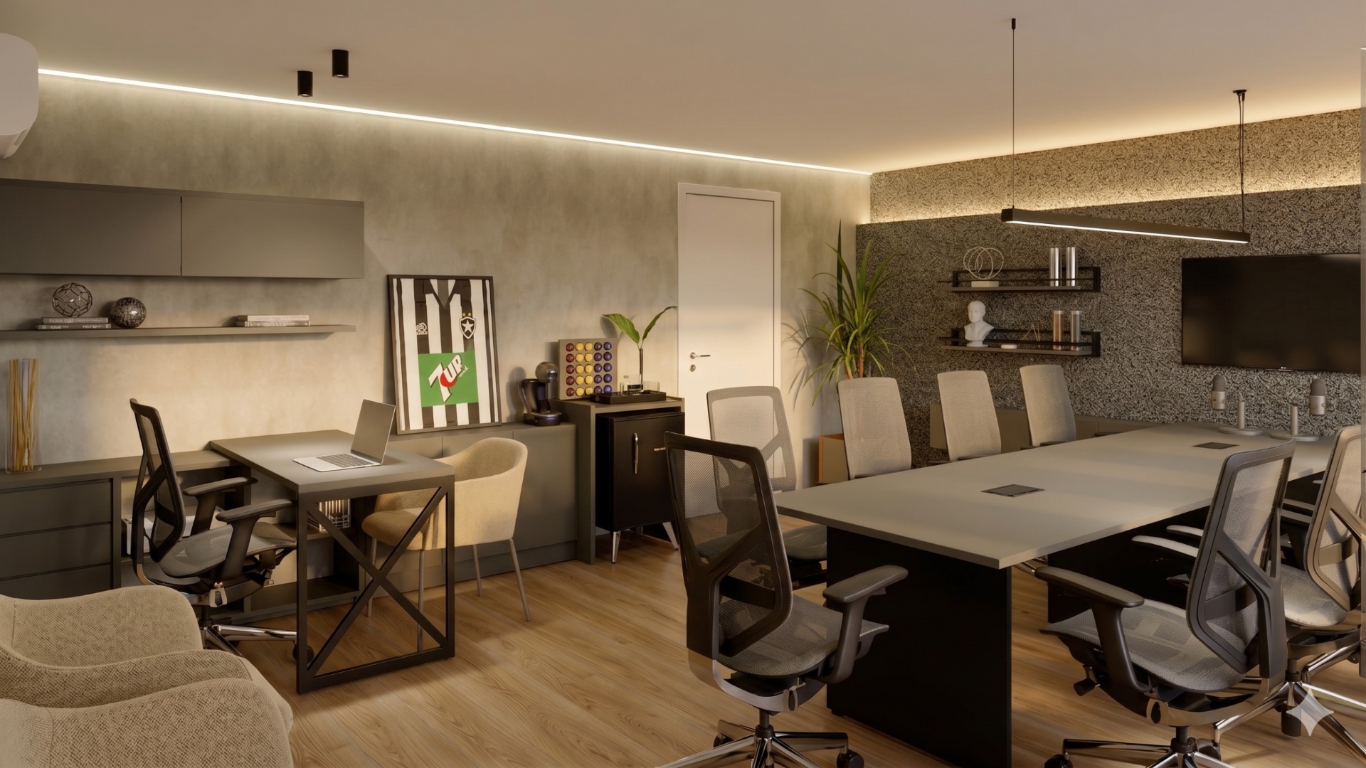 Sala de reunião corporativa